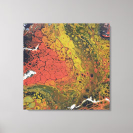 Gesmolten krijt serie - Droge grond als Canvas Afdruk