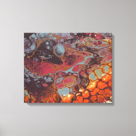 Gesmolten krijt serie - Lava Beach als Canvas Afdruk