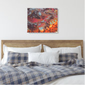 Gesmolten krijt serie - Lava Beach als Canvas Afdruk (Insitu (Slaapkamer))