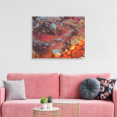 Gesmolten krijt serie - Lava Beach als Canvas Afdruk (Insitu (Woonkamer))