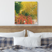 Gesmolten krijt serie - Ondergedoken als Canvas Afdruk (Insitu (Slaapkamer))