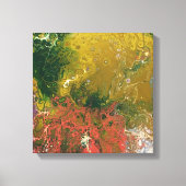 Gesmolten krijt serie - Ondergedoken als Canvas Afdruk (Voorkant)