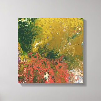 Gesmolten krijt serie - Ondergedoken als Canvas Afdruk