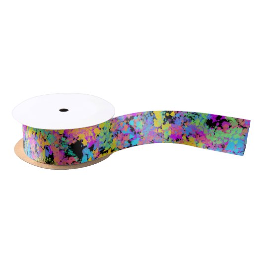 gesmolten krijtje multicolor : satijnen lint (Spoel)
