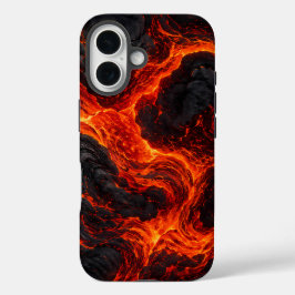 Gesmolten lavastroompatroon iPhone 16 hoesje