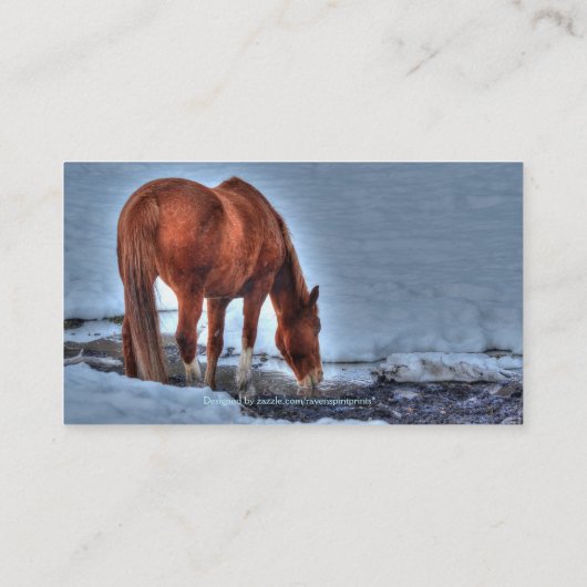 gesmolten leder, Drink Visitekaartjes van paarden (Achterkant)