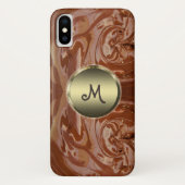 Gesmolten melk chocolade cacao fudge swirl dessert Case-Mate iPhone case (Achterkant)