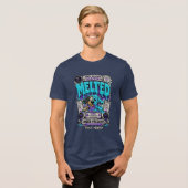 Gesmolten onder druk Funny Spreadsheet Humor Tri-Blend Shirt (Voorkant volledig)