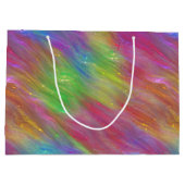 Gesmolten Rainbow Glass Monogram Gift Bag Groot Cadeauzakje (Achterkant)