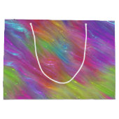 Gesmolten Rainbow Glass Monogram Gift Bag Groot Cadeauzakje (Achterkant)