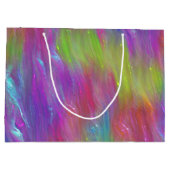 Gesmolten Rainbow Glass Monogram Gift Bag Groot Cadeauzakje (Achterkant)