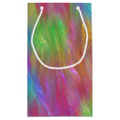 Gesmolten Rainbow Glass Monogram Gift Bag Klein Cadeauzakje (Achterkant)