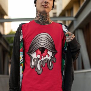 Gesmolten rode ogen: Surrealistische horror T-shirt