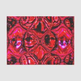 'Gesmolten Rood' Abstract Tissuepapier