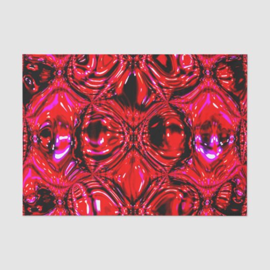 'Gesmolten Rood' Abstract Tissuepapier (Voorkant)