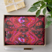 'Gesmolten rood' Abstract weefselpapier Tissuepapier (Geschenk)