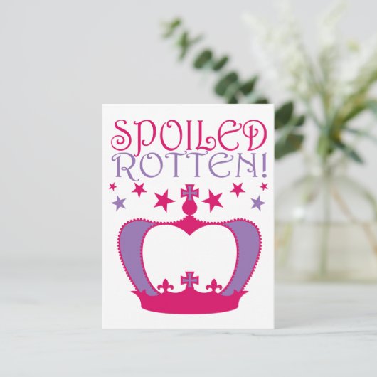 Gesmolten rotten briefkaart (Staand voorkant)