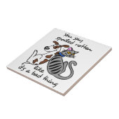 Gesmolten rotten tegeltje (Zijkant)