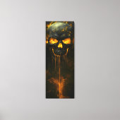 gesmolten schedel canvas afdruk (Voorkant)