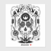 Gesmolten schedel Sticker (Vel)