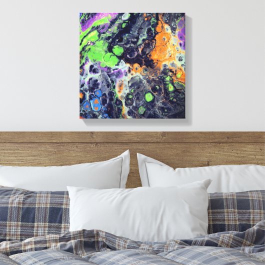 Gesmolten sereniteit 1 canvas afdruk (Insitu (Slaapkamer))