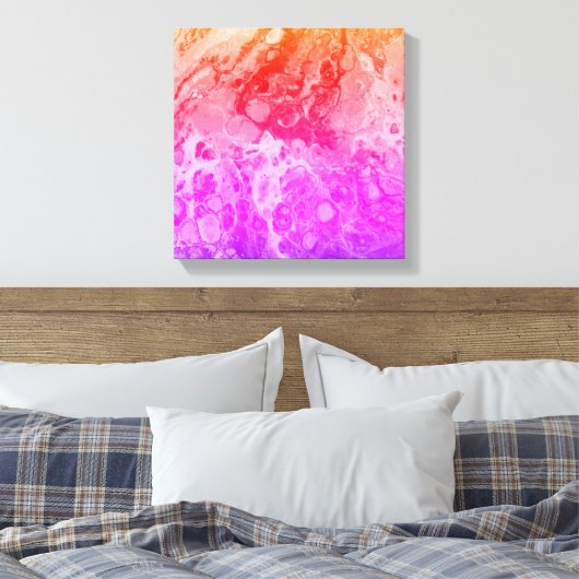 Gesmolten sereniteit 4 canvas afdruk (Insitu (Slaapkamer))