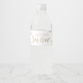 Gesmolten Sneeuw Waterfleslabels Waterfles Etiket (Voorkant)