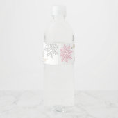Gesmolten Sneeuw Waterfleslabels Waterfles Etiket (Achterkant)