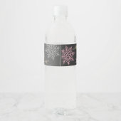 Gesmolten Sneeuw Waterfleslabels Waterfles Etiket (Achterkant)