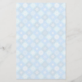 gesmolten sneeuwvlok en winterpatroon briefpapier