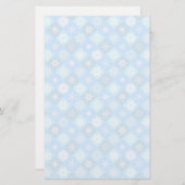 gesmolten sneeuwvlok en winterpatroon briefpapier (Voorkant / Achterkant)