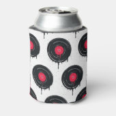 Gesmolten vinyl platen, artistiek patroon. blikjeskoeler (Blikje Achterkant)