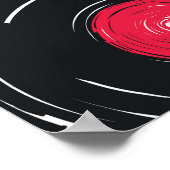 Gesmolten vinyl platen, artistiek patroon. poster (Hoek)