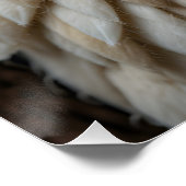 Gesmolten vogelportret perfect poster (Hoek)