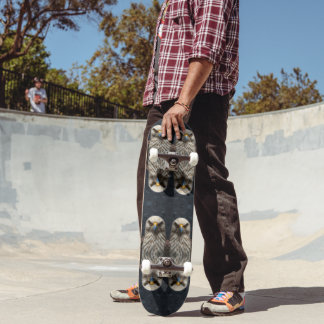 Gesmolten vogelportret persoonlijk skateboard