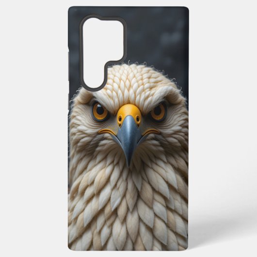 Gesmolten vogelportret samsung galaxy hoesje (Achterkant)