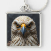 Gesmolten vogelportret sleutelhanger (Voorkant)