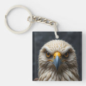 Gesmolten vogelportret sleutelhanger (Voorkant)