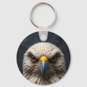 Gesmolten vogelportret sleutelhanger (Voorkant)