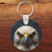 Gesmolten vogelportret sleutelhanger (Achterkant)