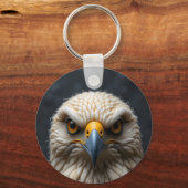 Gesmolten vogelportret sleutelhanger (Voorkant)