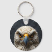 Gesmolten vogelportret sleutelhanger (Achterkant)