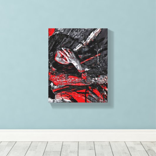 gesmolten ziel canvas afdruk (Insitu (Houten vloer))