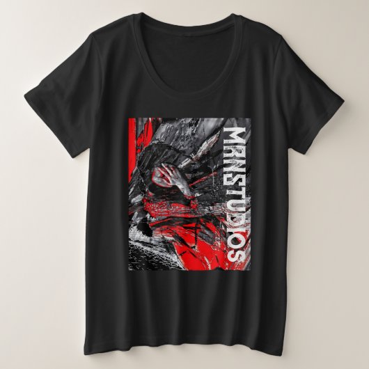 gesmolten ziel grote maat t-shirt (Design voorkant)