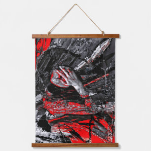 gesmolten ziel hangend wandkleed