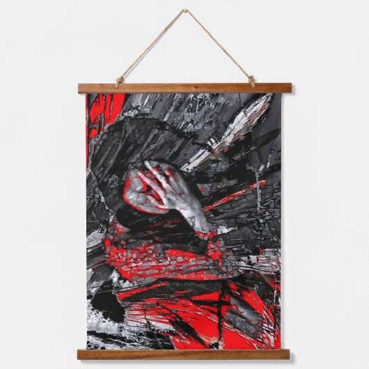 gesmolten ziel hangend wandkleed (Voorkant)
