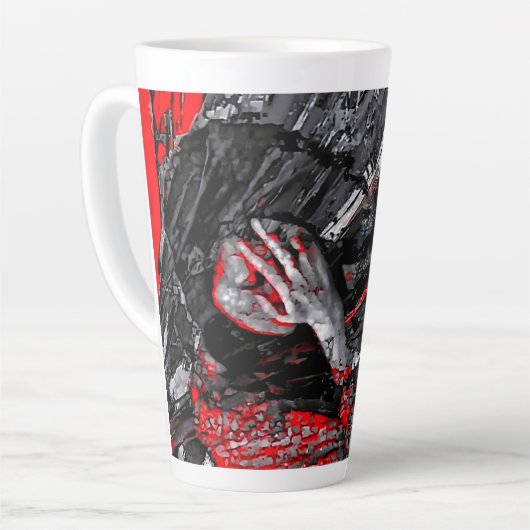 gesmolten ziel latte mok (Linkerhoek)