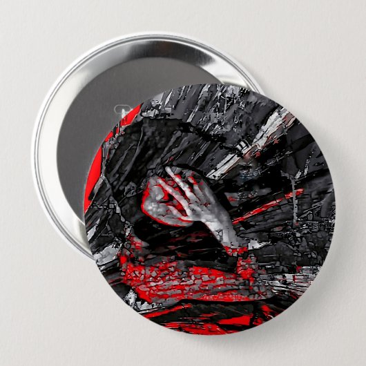 gesmolten ziel ronde button 4,0 cm (Voorkant /achterkant)