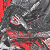 gesmolten ziel sticker (Voorkant)