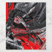 gesmolten ziel wijn etiket (Enkel label)